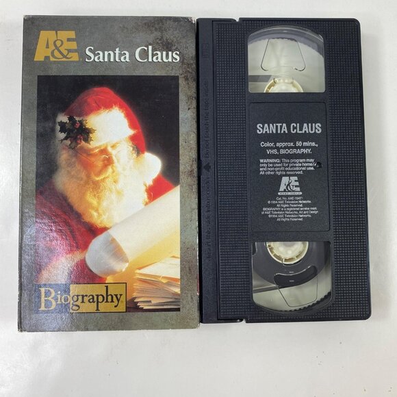 A&E Biography Santa Claus VHS Documentary Christmas Special Holiday History Tele - Picture 3 of 3